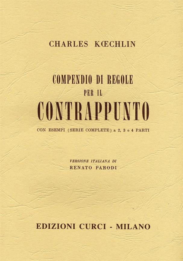Compendio Di Regole Per Il Contrappunto